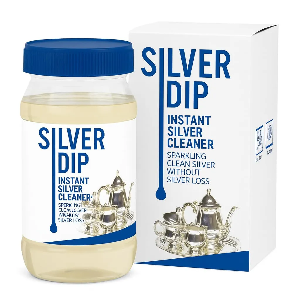 [KBS-1590] Silver Dip Fast Acting Silver Cleaner | Instantly Restores Shine Without Damage | Safe for Home & Kitchen Use