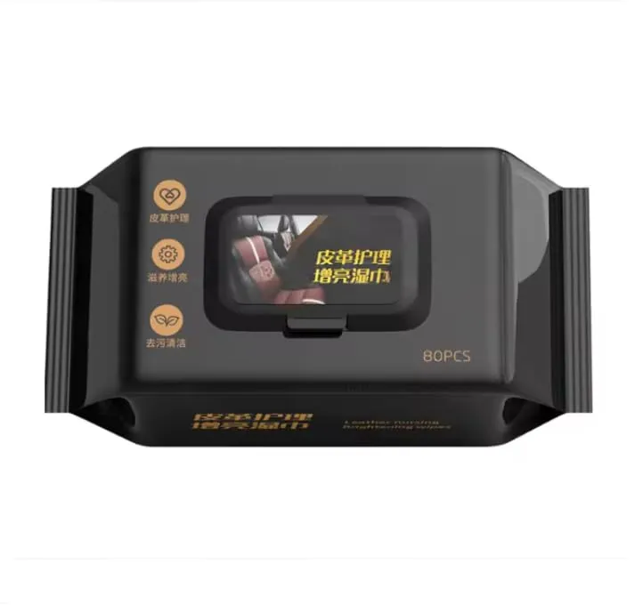[KBS-1598] Leather Care Wipes (80 Pcs) | All-in-One Cleaner for Car Seats, Sofa, Shoes & Leather Jackets