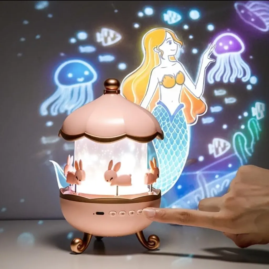 [KBS-1602] Rabbit Sky Projector Night Light for Kids