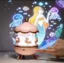 Rabbit Sky Projector Night Light for Kids