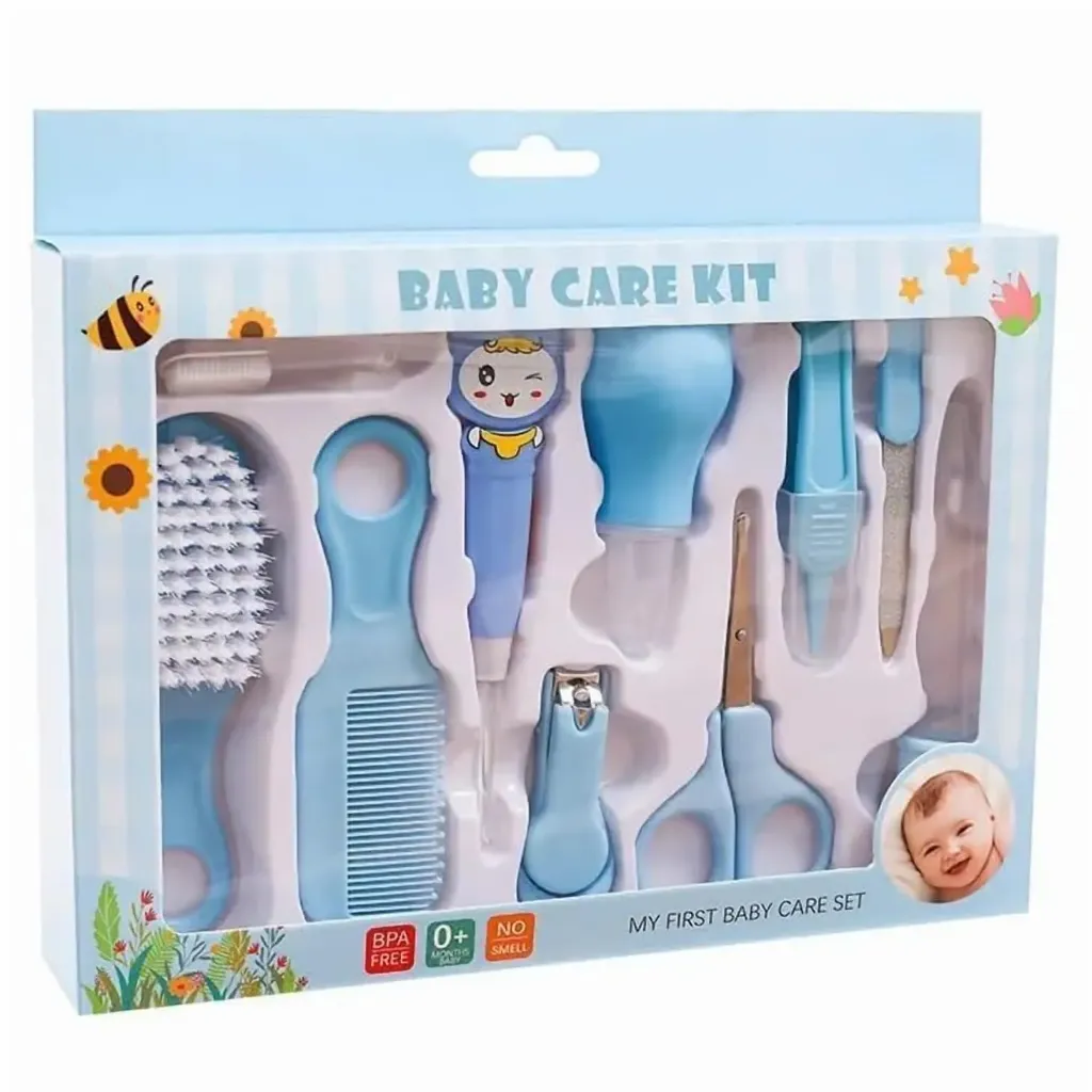 Baby Care Kit for Newborns | 10-in-1 Grooming, Manicure & Healthcare Accessories Set for Infants & Toddlers