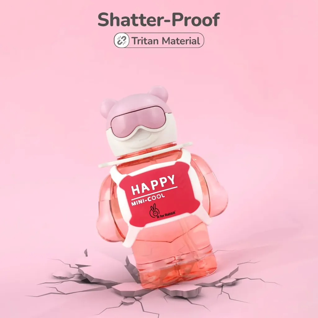 [KBS-1691] Tritan Astro Premium Water Sipper for Kids | BPA-Free, Non-Toxic & Leak-Proof Silicone Straw Bottle (Multicolor)