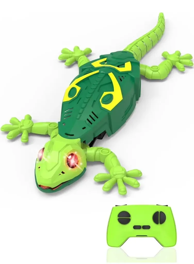 [KBS-1740] Wall Climbing Remote Control Lizard Toy – 2.4GHz RC with 360° Rotation, LED Lights & USB Rechargeable Indoor Stunt Toy for Kids