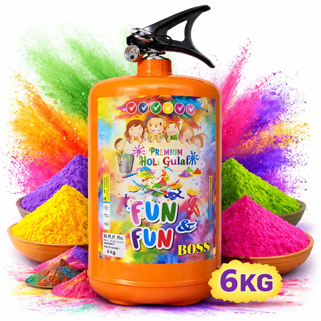 [KBS-1748] Holi Gulal Cylinder (6 KG)