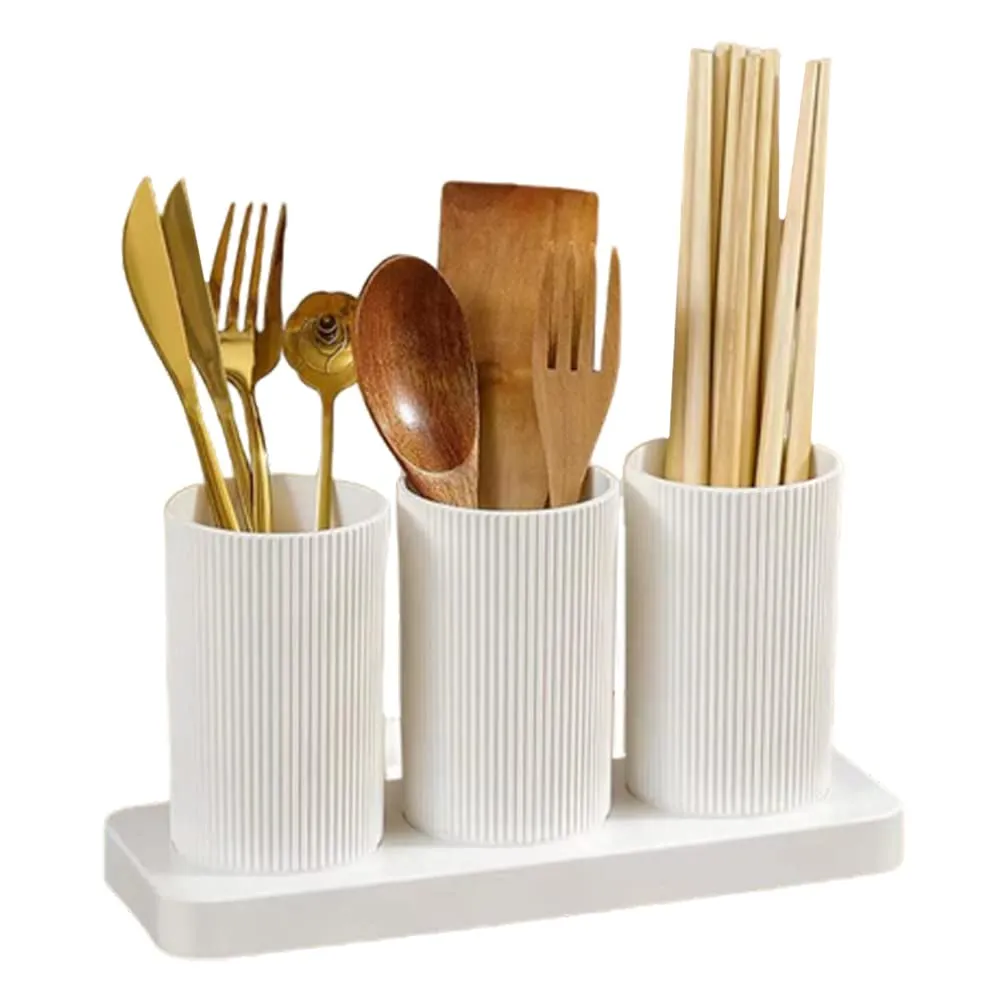 [KBS-1778] Plastic Cutlery Holder with base tray