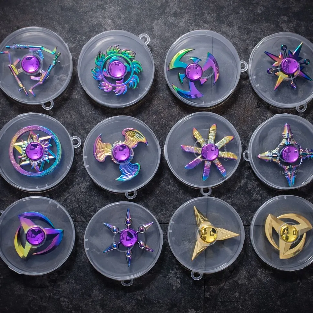 [KBS-1859] Metal Spinner (Fancy Random Design, 1 Piece)