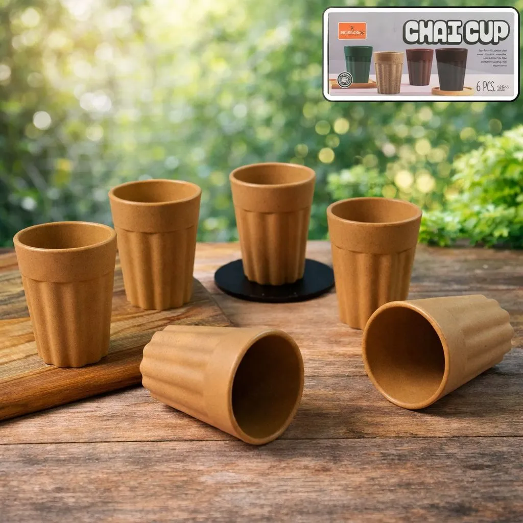 [KBS-1862] Traditional Chai Cups Set (125 ml, Pack of 6)