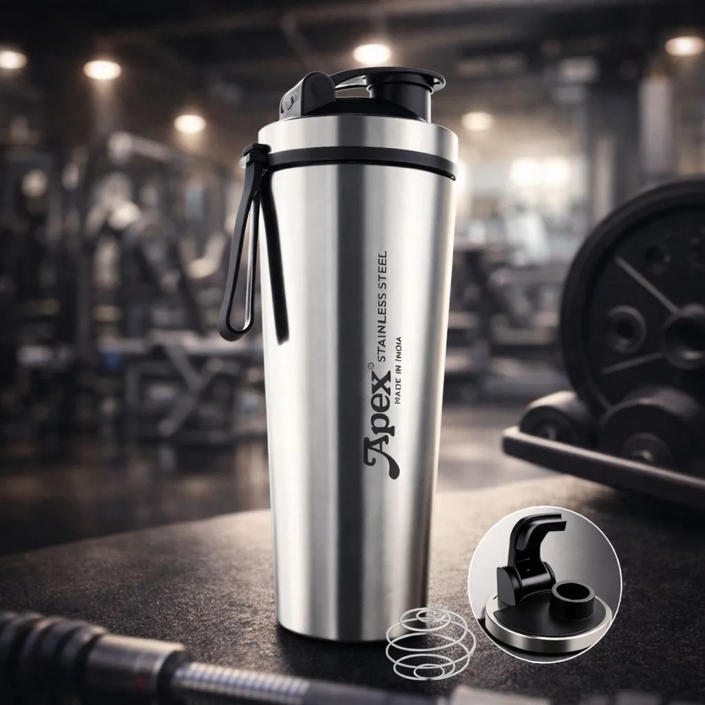 [KBS-1889] Apex FIT-X Stainless Steel Gym Shaker Bottle 750ml