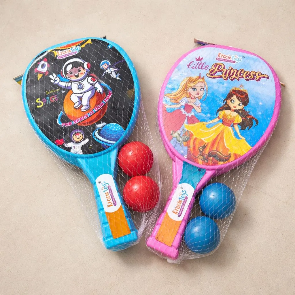 [KBS-1910] Krocie Toys Small Racket Set (2 Racket, 2 Ball)