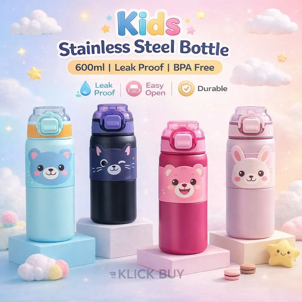 Stainless Steel Sipper Vacuum Water Bottle (600ml) Model: 8045