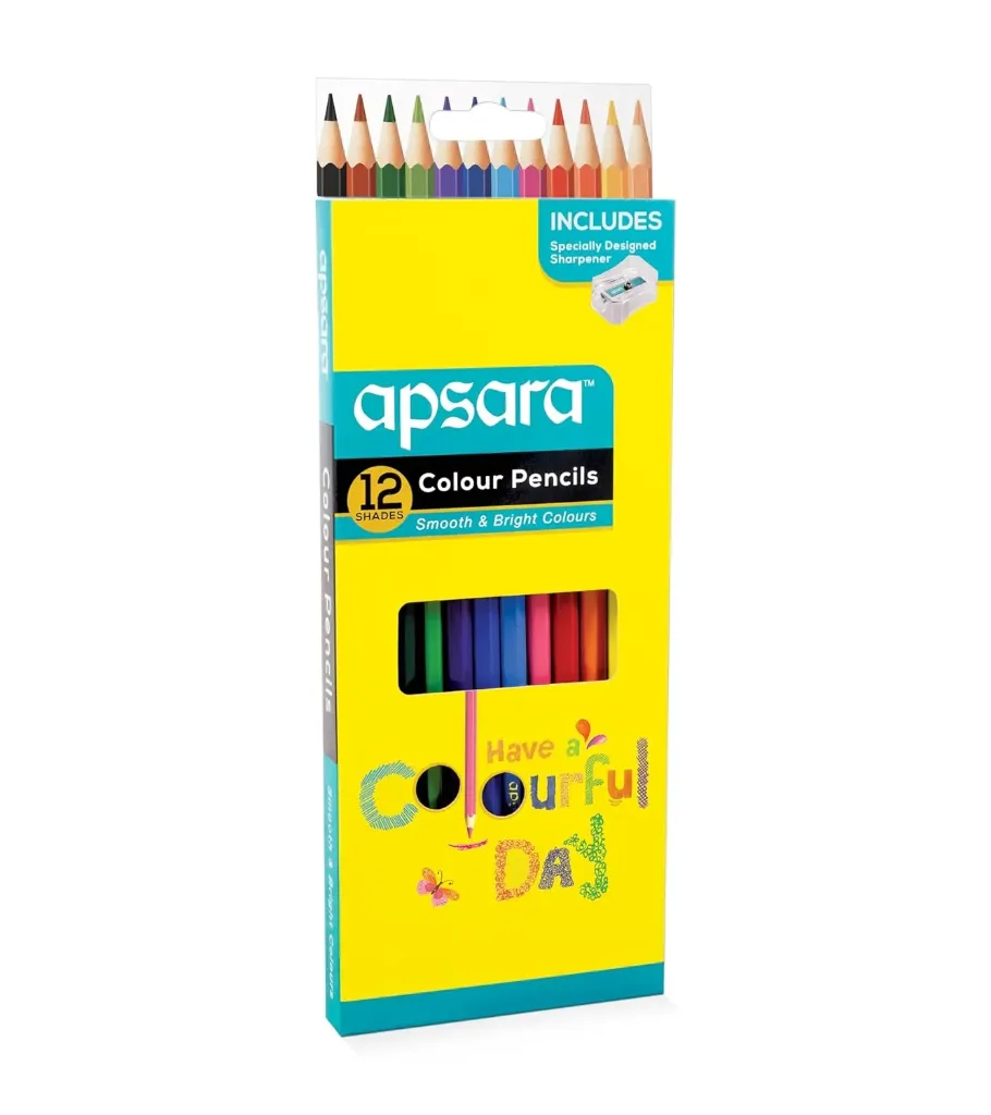 Apsara Colour Pencils (12 Shades)