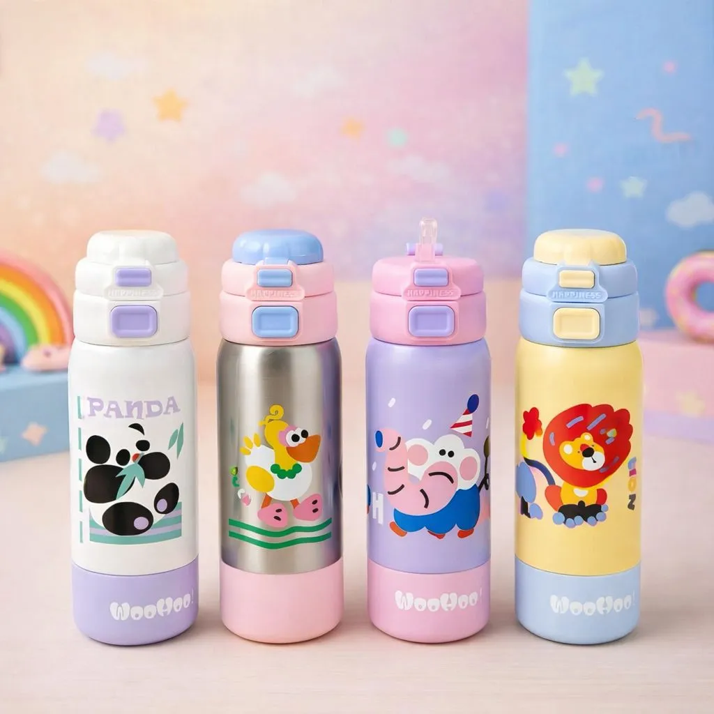 Stainless Steel Vacuum Dual Mode Water Bottle (500ml) Model: HH-29