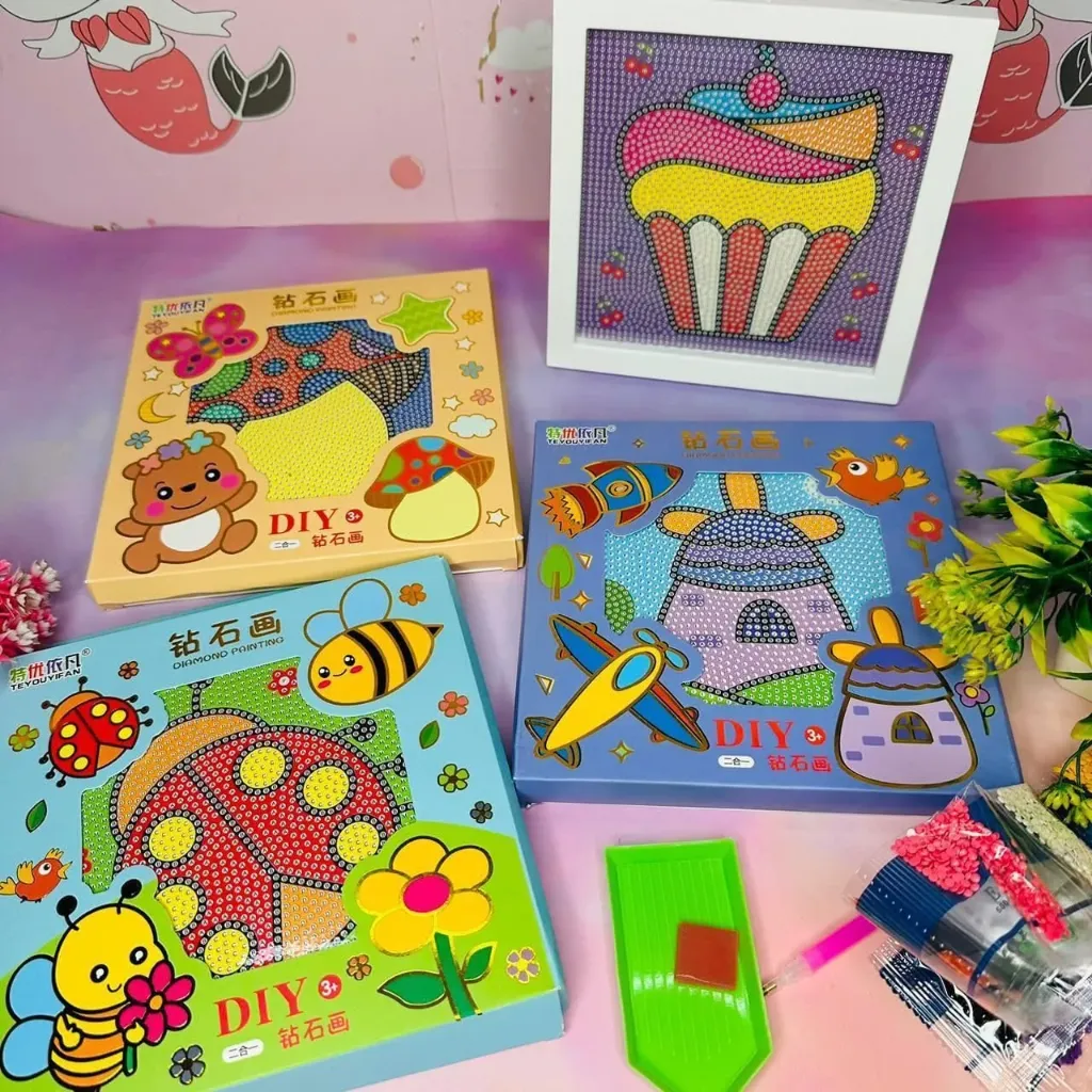 5D Diamond Painting Kit – DIY Art Set for Kids