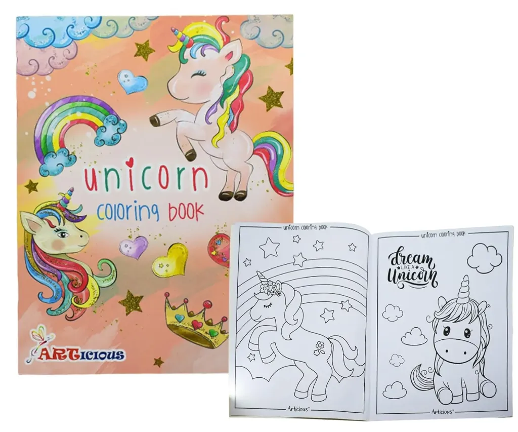 [KBS-1945] A4 Coloring Book – 24 Pages Art Book for Kids (Unicorn Print)