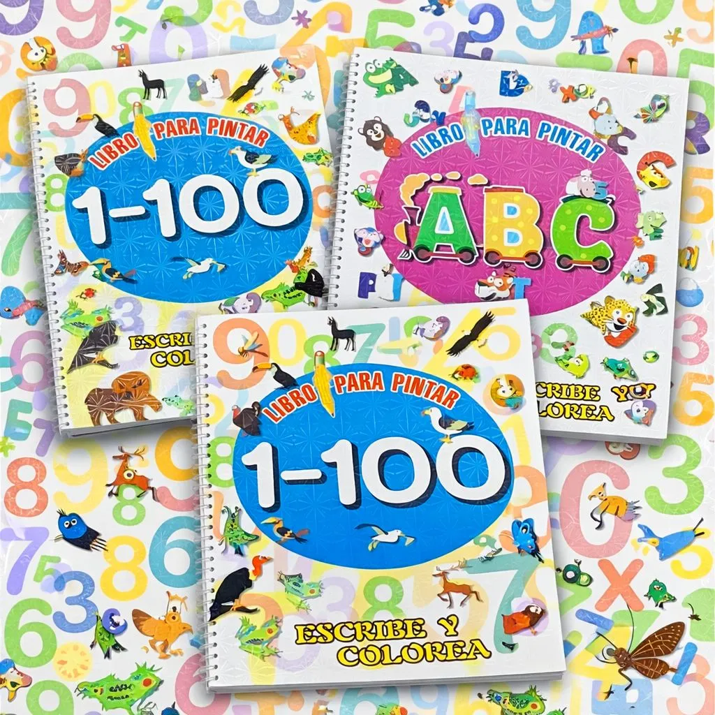 [KBS-1946] A3 Coloring Book with Handle - 30 Pages Art Book for Kids (Assorted Print)