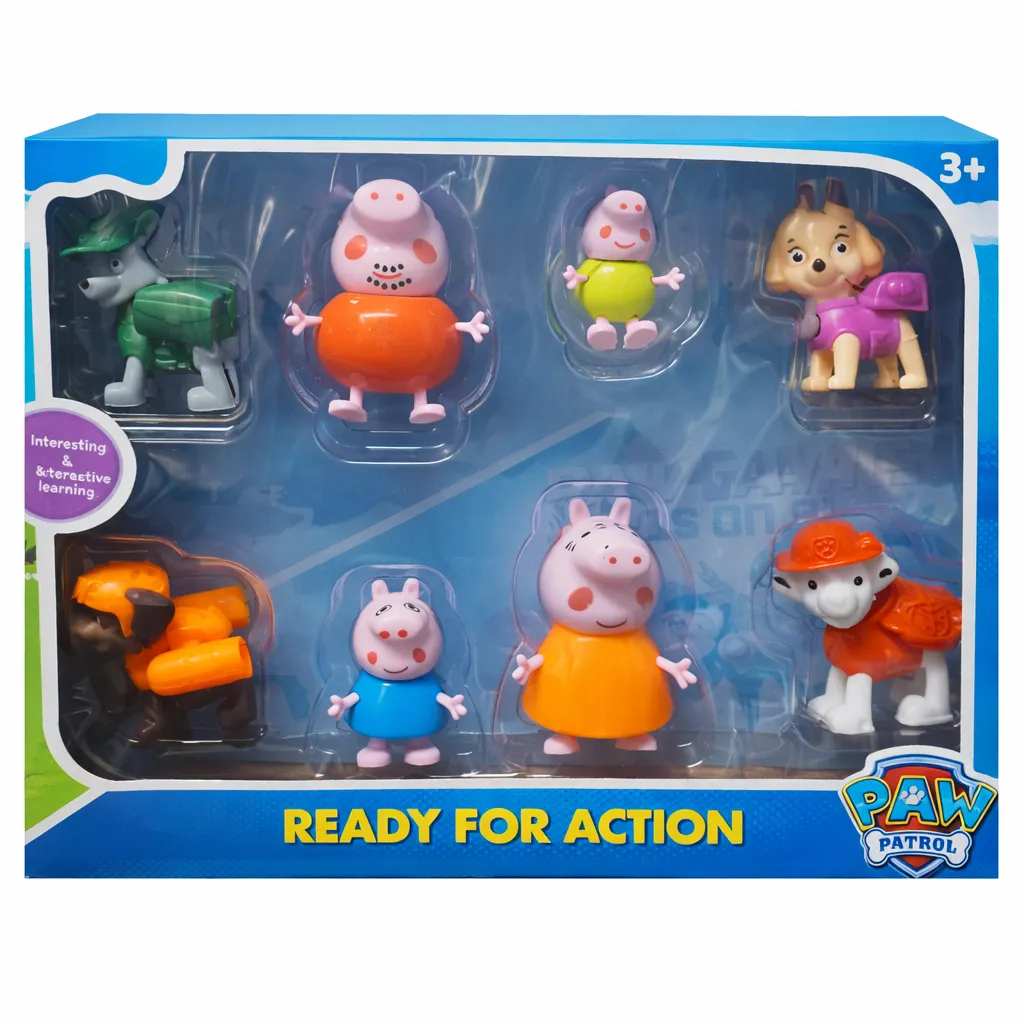 [KBS-1969] Peppa Pig Toy Figure Set | 8 Character Figures
