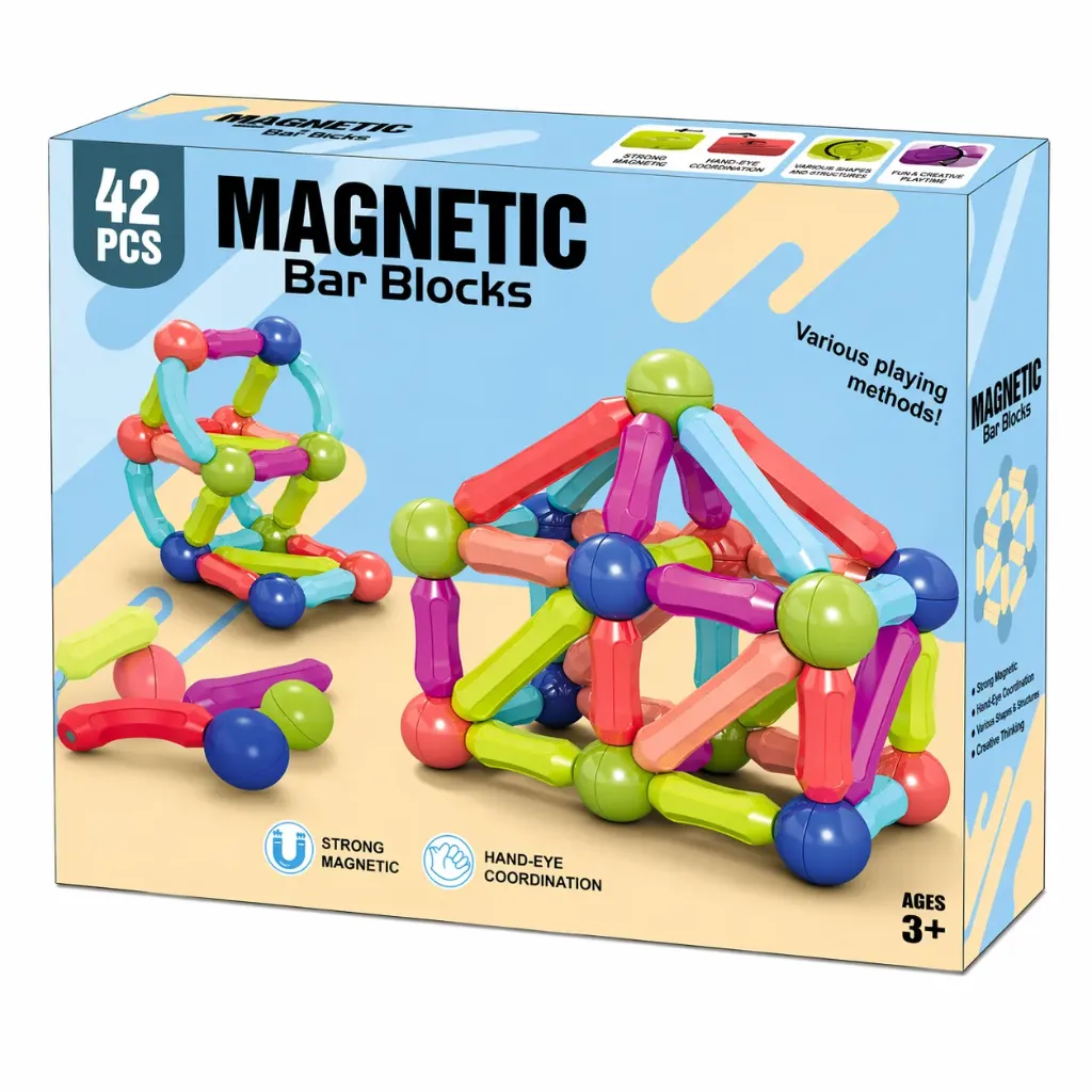 Magnetic Building Blocks (42 Pcs)