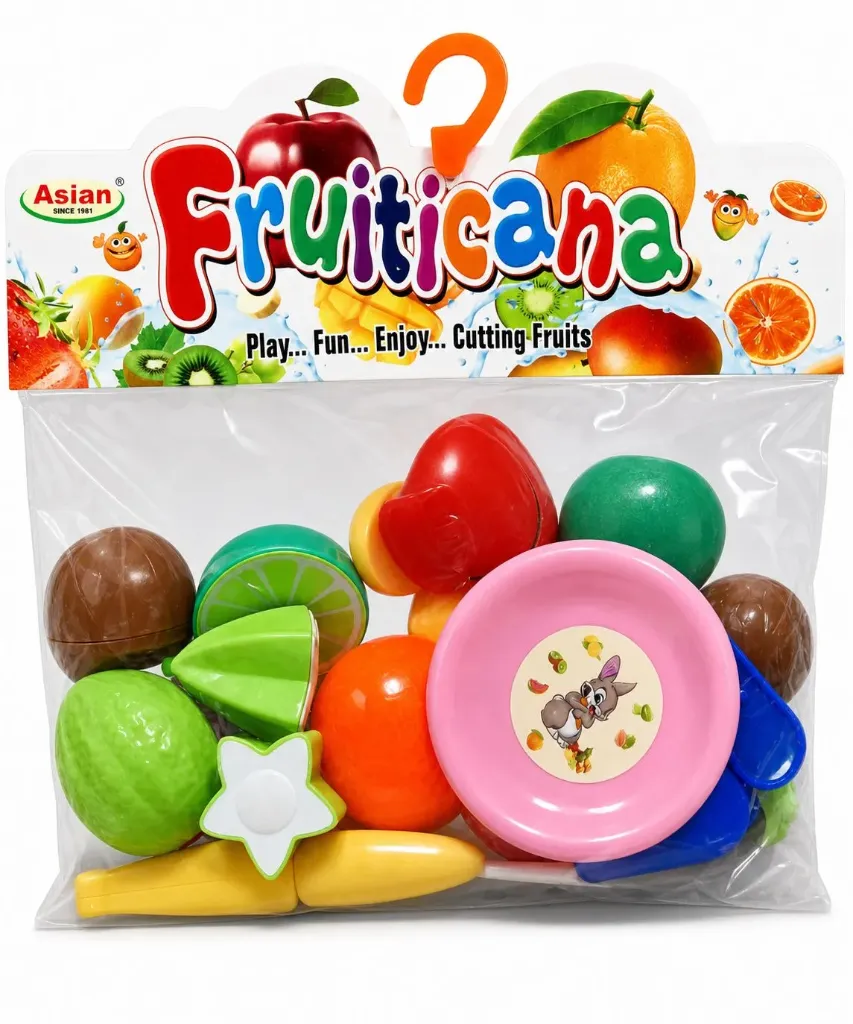 [KBS-2039] Fruit & Vegatable Cutting Play Toy Set (12 Pcs Set)