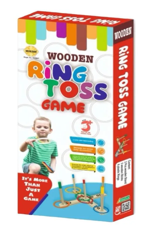 [KBS-2040] Wooden Ring Toss Game