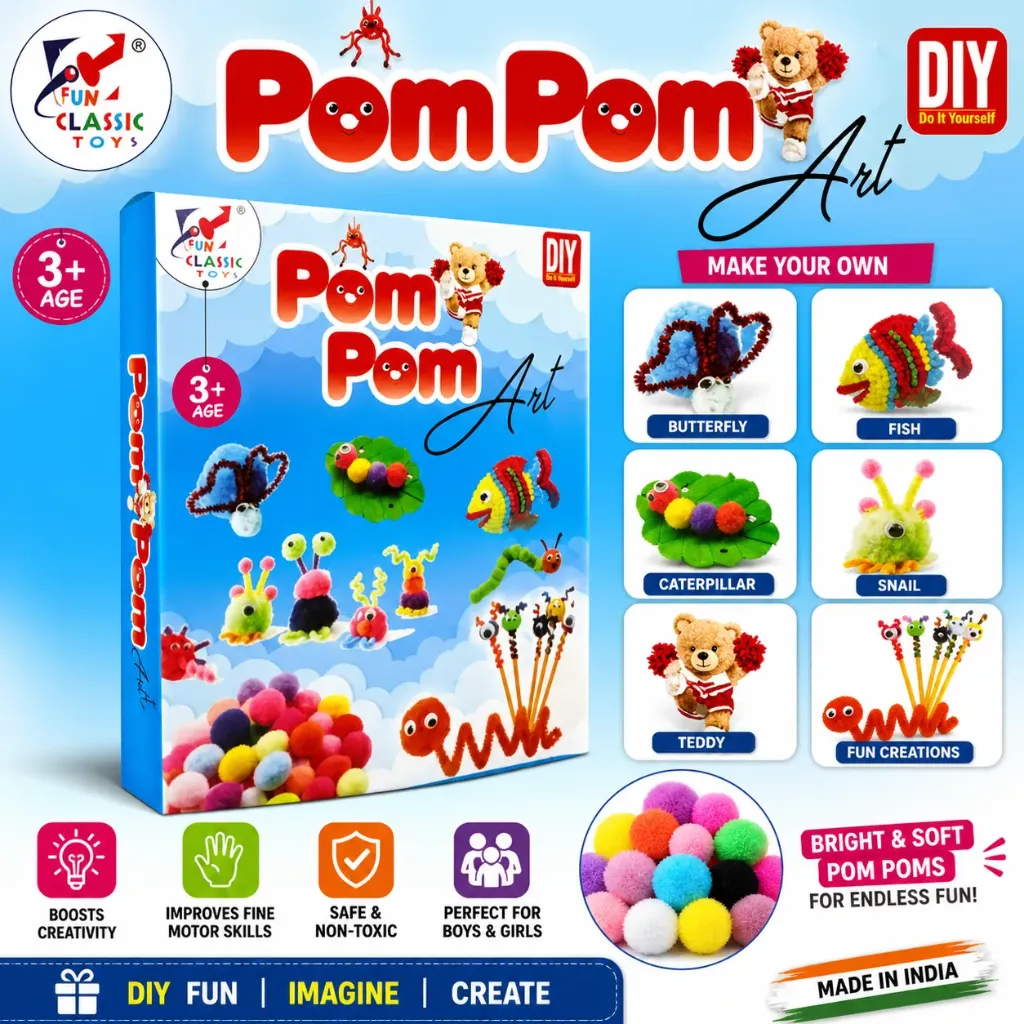 [KBS-2046] DIY Art and Craft Kit (Pom Pom Art)