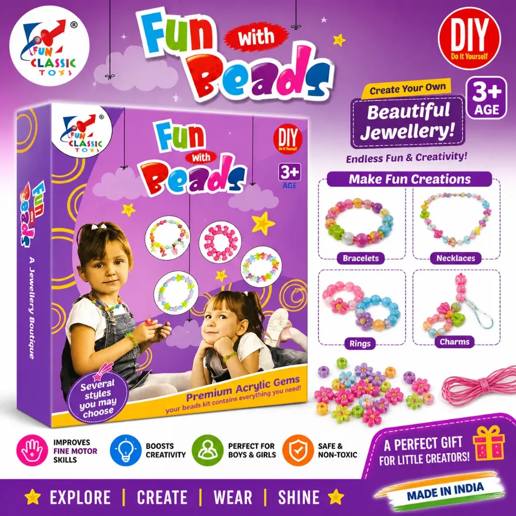 DIY Art and Craft Kit (Fun with Beads)