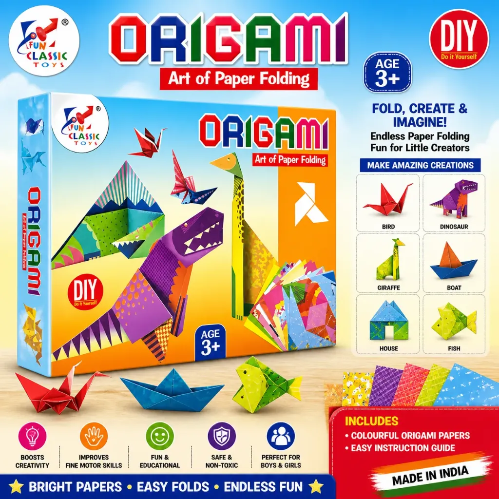 DIY Art and Craft Kit (Origami - Art of Paper Folding)