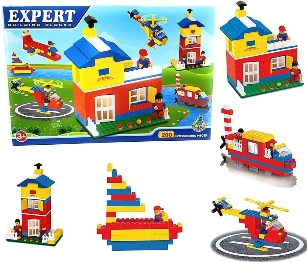 Expert Building Blocks (200 Interlocking Blocks)