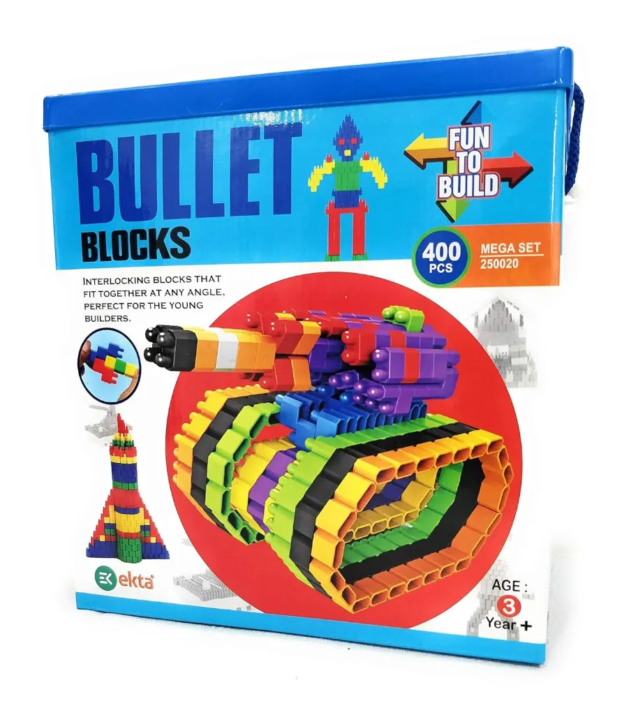 Ekta Bullet Blocks Mega Set (400 Pcs)