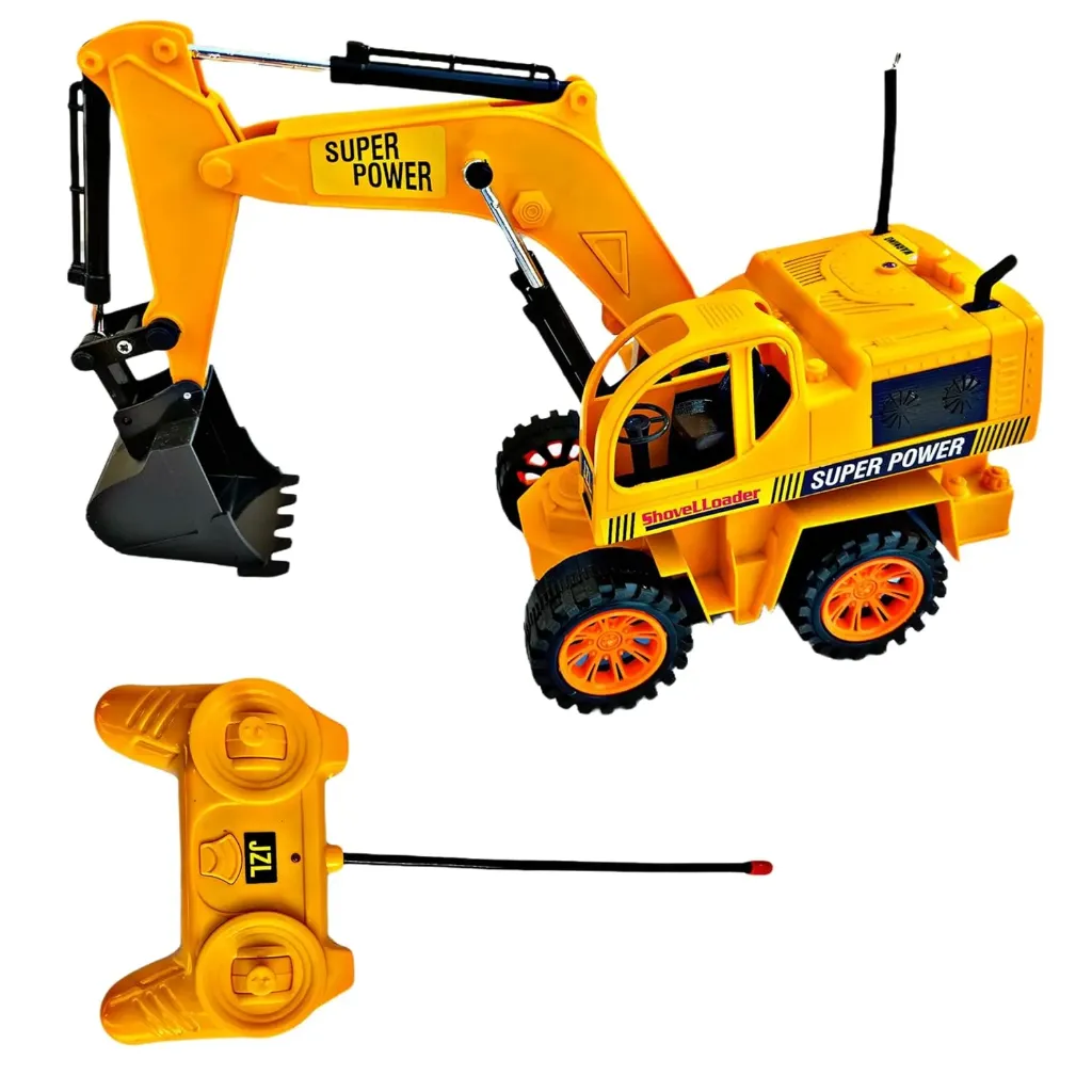 Remote Control Rechargeable JCB Excavator Toy Truck for Kids