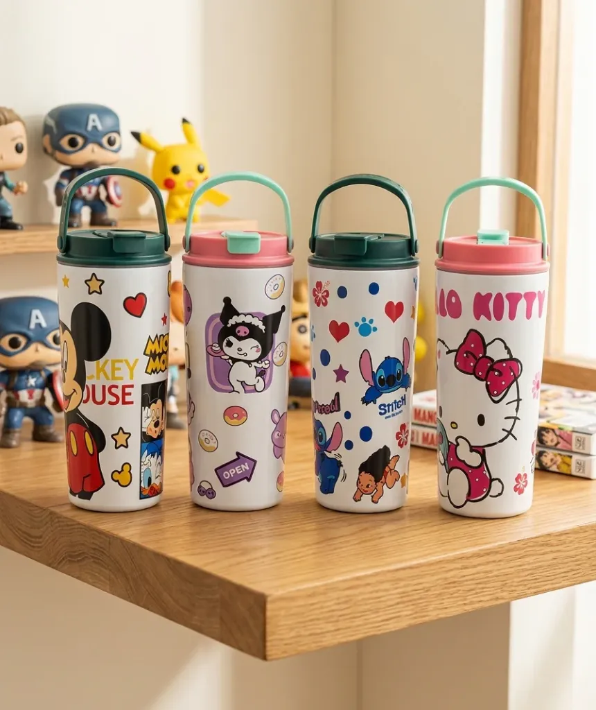 [KBS-2141] Stainless Steel Vacuum Insulated Tumbler (750ml, Cartoon Print)
