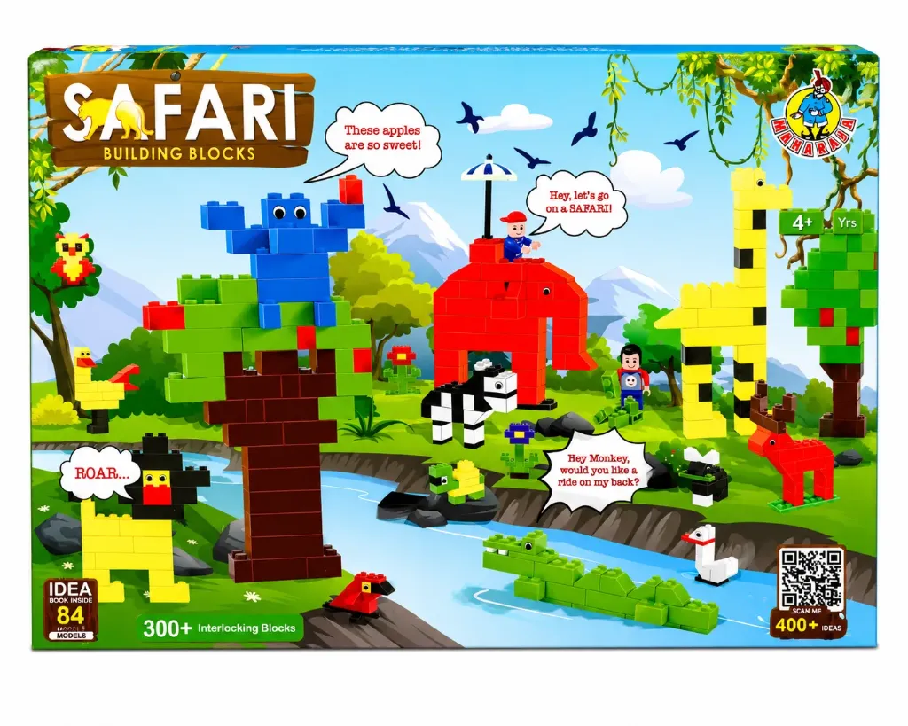 Safari Building Blocks (300+ Interlocking Blocks) - Lego