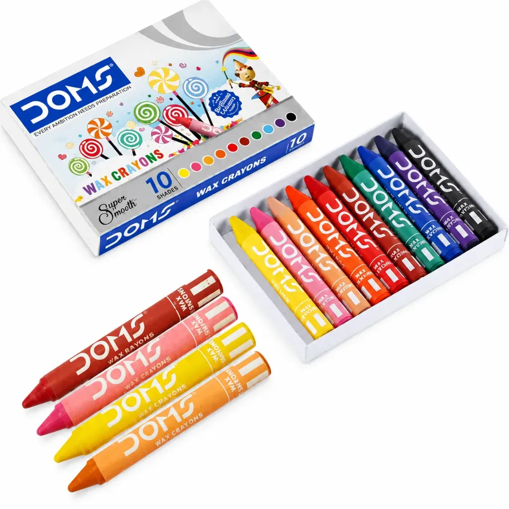 [KBS-2209] DOMS Wax Crayons (10 Shades)
