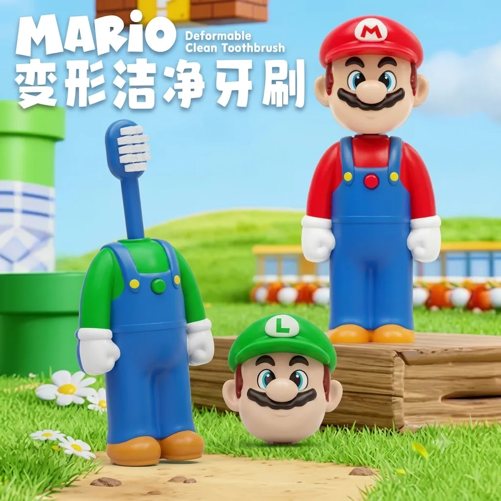 [KBS-2239] Super Mario Cartoon Toothbrush for Kids