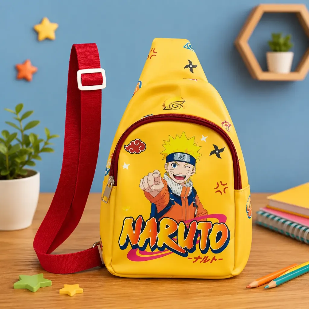 [KBS-2236] Chest Bag Faux Leather with adjustable strap (Naruto)