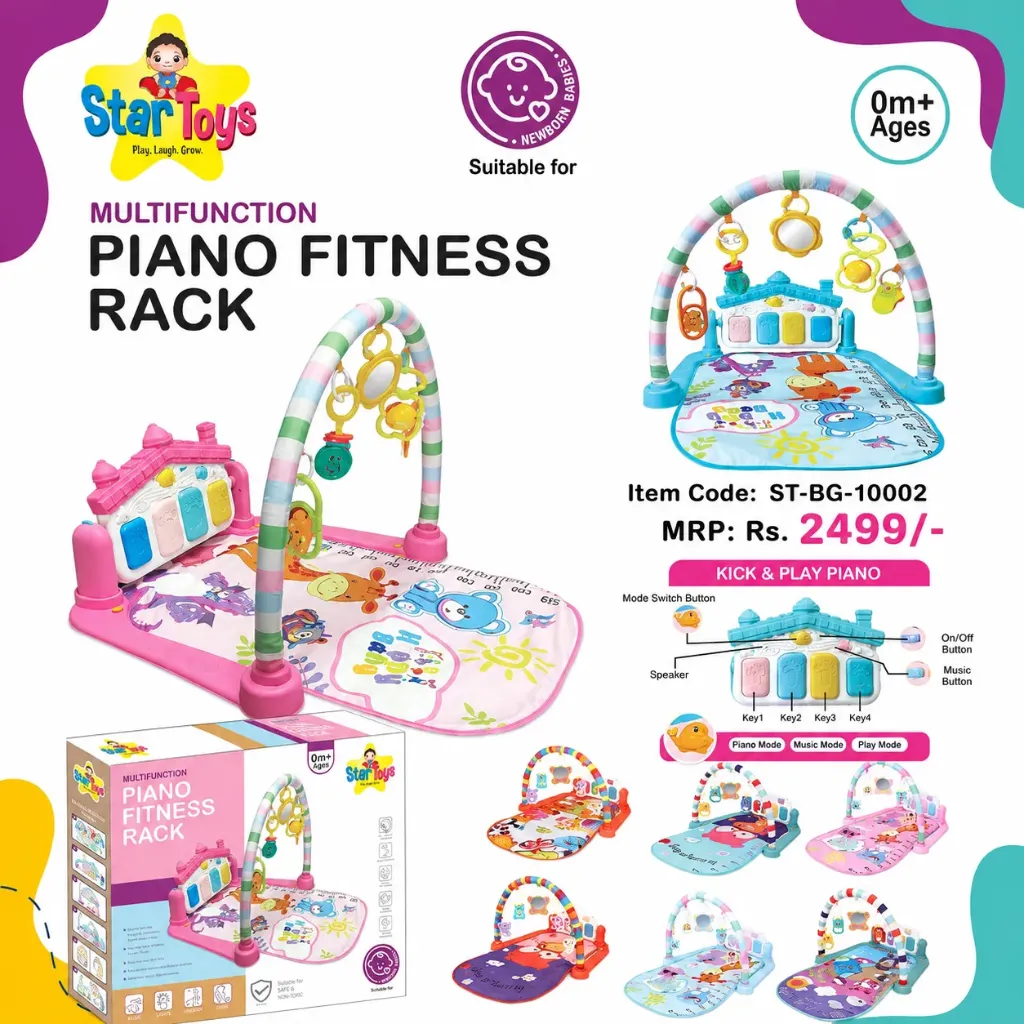 [KBS-2249] Baby Piano Gym - Multifunction Baby Piano Fitness Rack