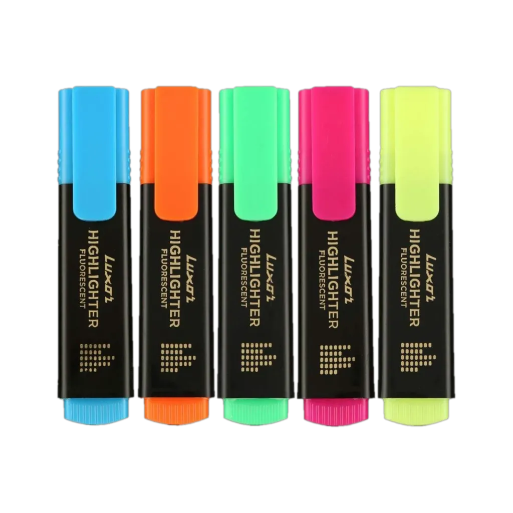 [KBS-2254] LUXOR Fluorescent Highlighter (1 Piece, Assorted Colour)