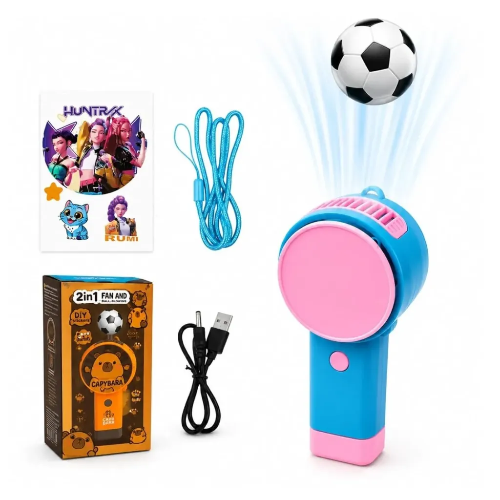 [KBS-2272] 2 in 1 Hand Fan with Ball Blowing