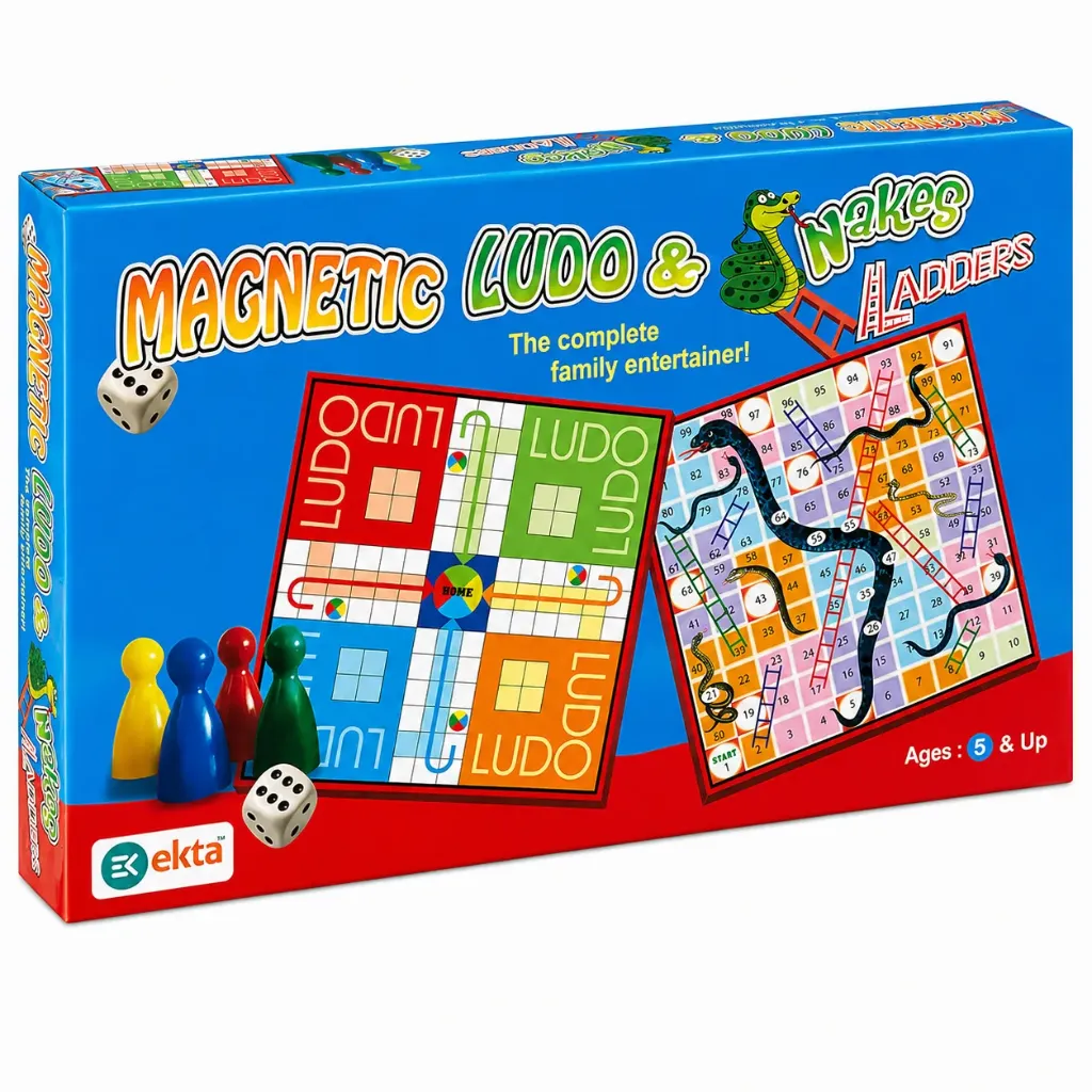[KBS-2280] Ekta Magnetic Ludo and Snakes Ladders