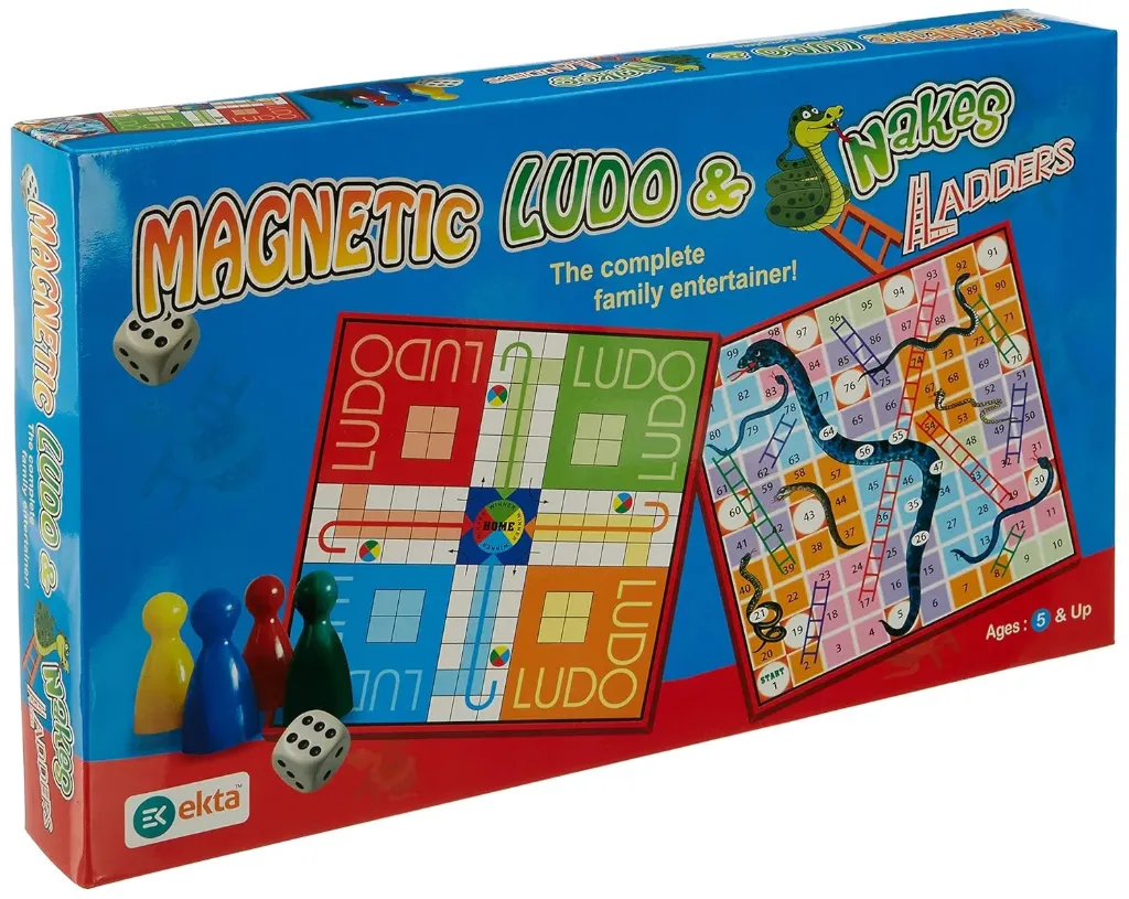 Ekta Magnetic Ludo and Snakes Ladders