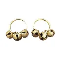 Ghungroo Kadi Finger Rings - Brass Ghungroo Bells Finger Clapping Ring for Home Temple, Pooja, Aarti, Bhajan, Kirtan & Festivals (1 Pair)