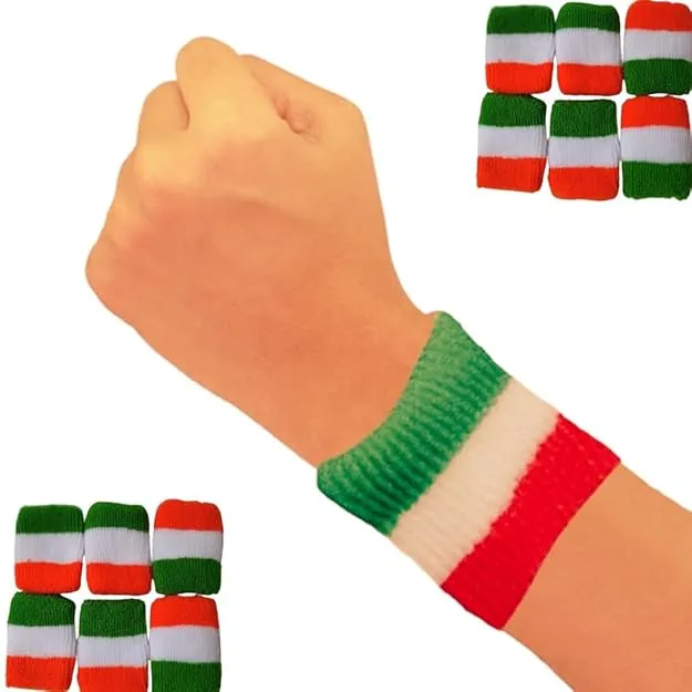 [KBS-2328] Tricolor Wrist Band for Independence Day & Republic Day Celebration (1 Piece)