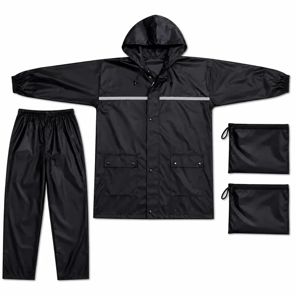 Rainsuit with Hood (Heavy Quality) - Full Body Raincoat