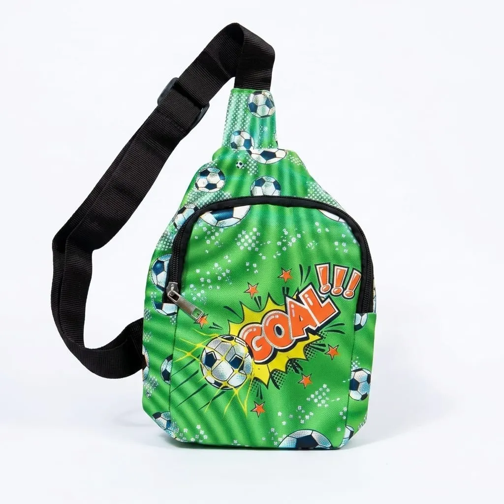 Chest Bag Faux Leather with adjustable strap (Goal) -2446