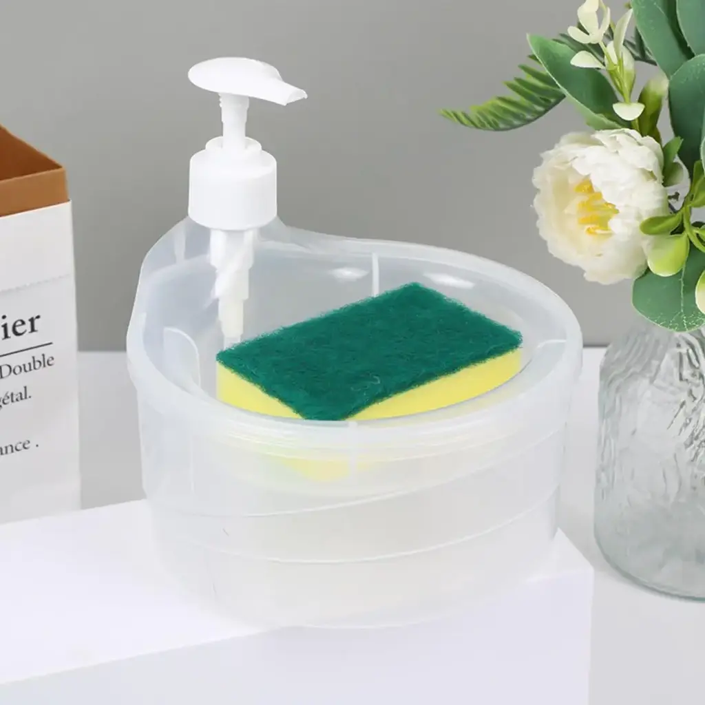 2 In 1 Liquid Dish Wash Soap Dispenser 