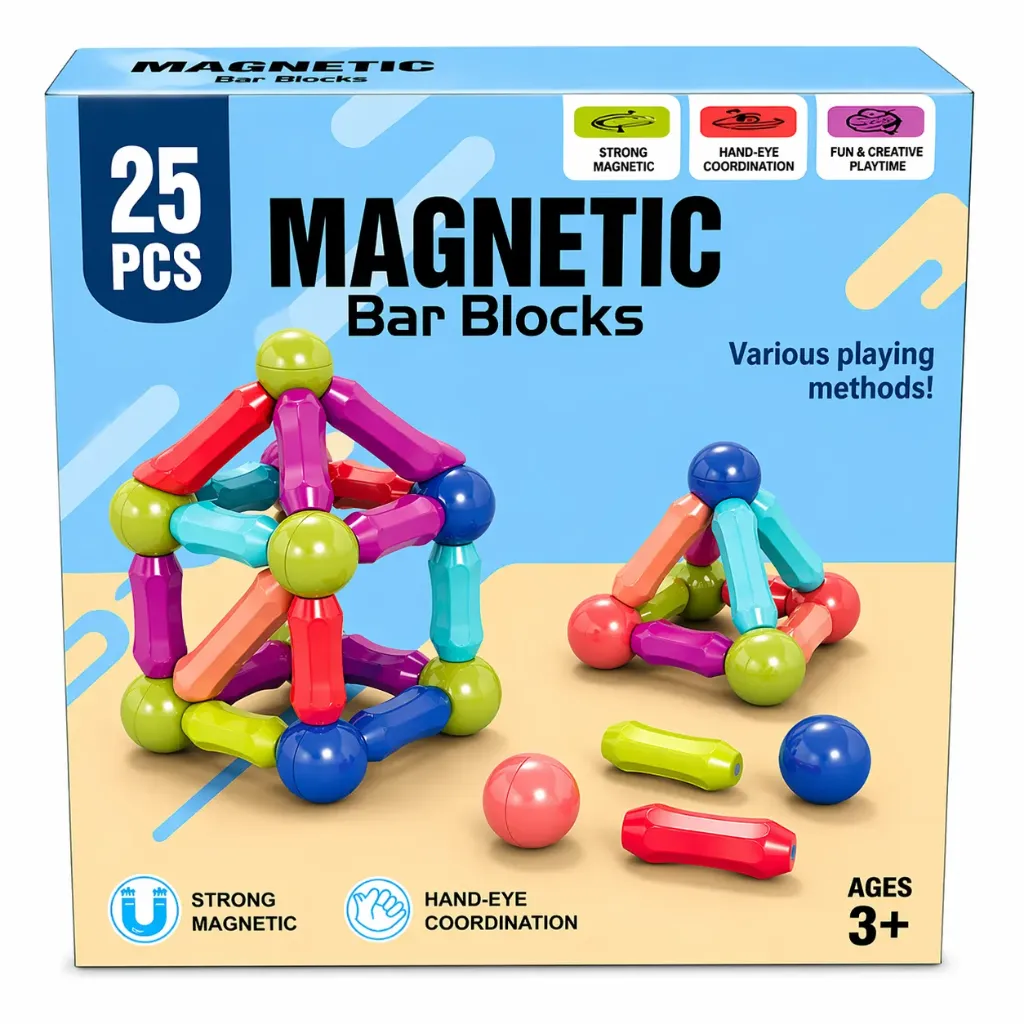 Magnetic Building Blocks (25 Pcs)