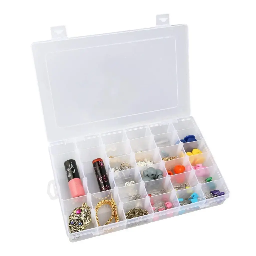 [KBS-246] 36 Grid Transparent Jewellery Box