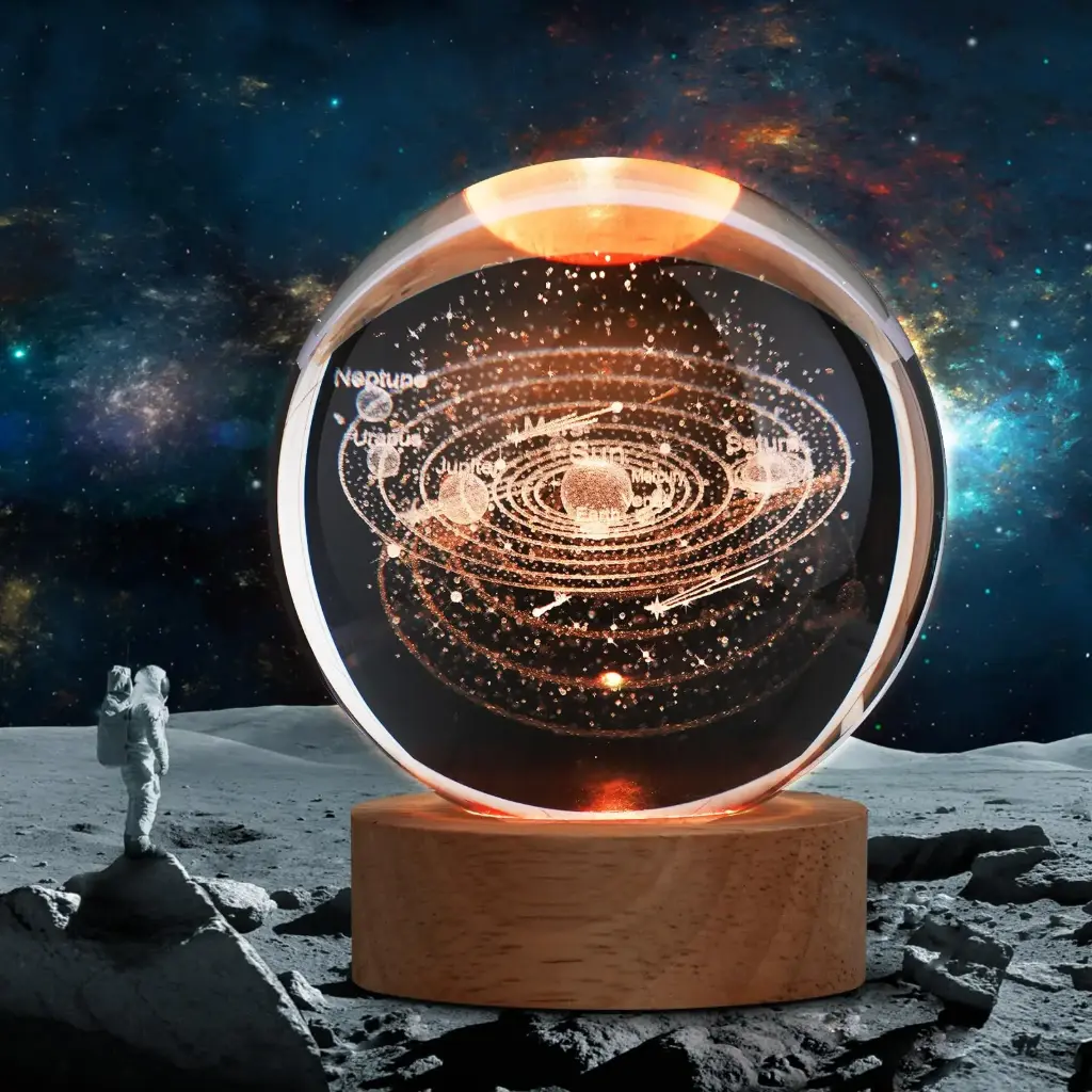 3D Crystal Ball Night Light