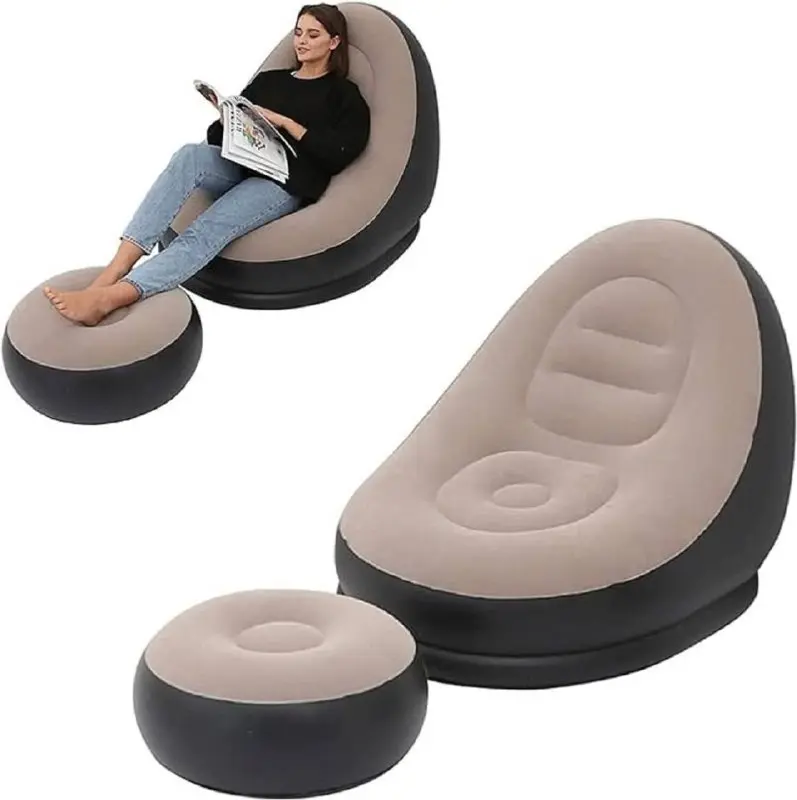 [KBS-593] Air Inflatable Lounge Chair with Footrest