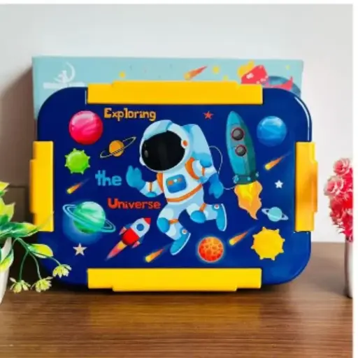 [KBS-737] Stainless Steel 3-Compartment Lunch Box – Leak-Proof, BPA-Free, 710 ml (Model 4559) 