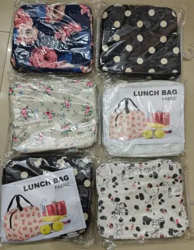 [KBS-821] Insulated Lunch Box Bag (Fabric, New)